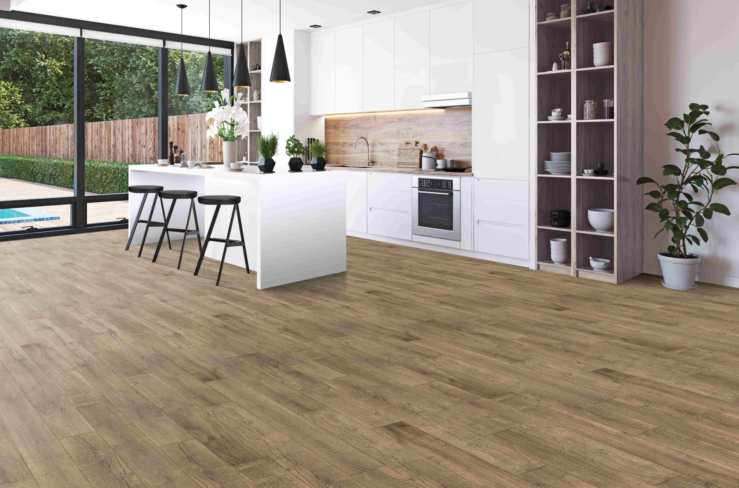 Eco-friendly | Hybrid - PureTech Avery Grove Weathered Barn Oak | Giant Commercial Flooring