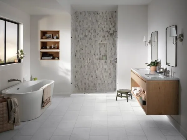 In-stock Specials - VV872 COREtec Tile Bianco Marble | Giant Commercial Flooring