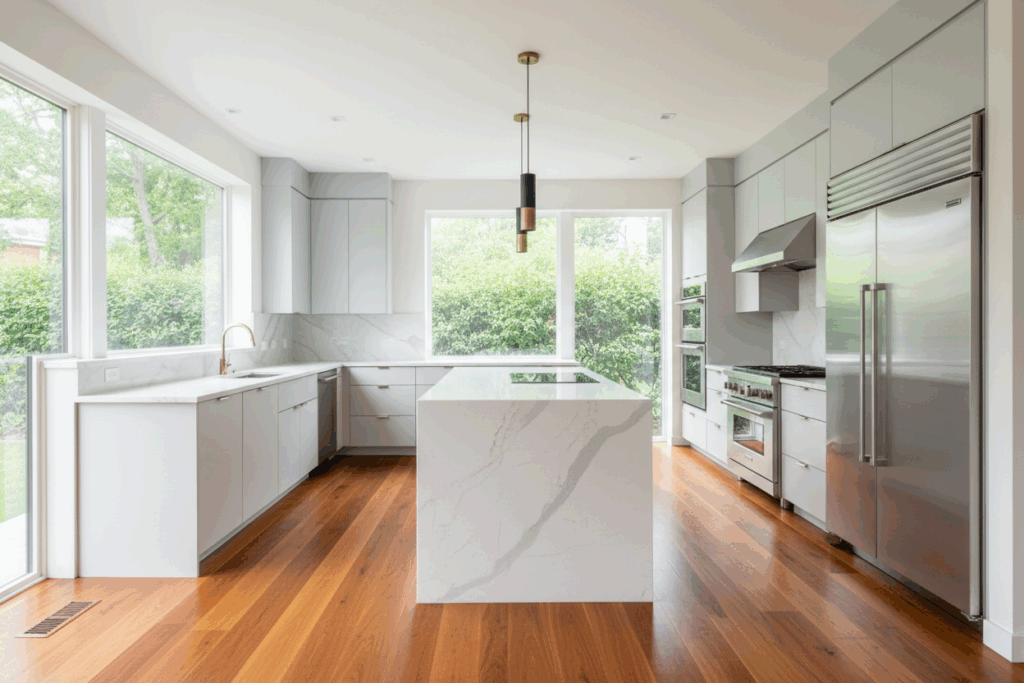 Flooring - Kitchen Hardwood Flooring Ideas in 2026 for the Modern Home | Giant Commercial Flooring