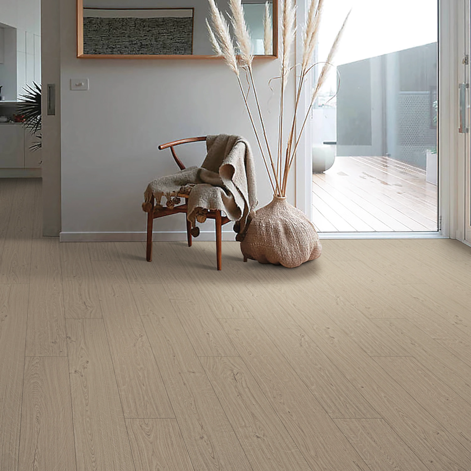 Laminate RevWood Premier Palm City Tranquil Fog Oak Laminate 2 Laminate - RevWood Premier Palm City Tranquil Fog Oak | Giant Commercial Flooring